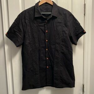 Men's Black Short Sleeve Shirt